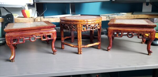 Vintage Chinese Stool Pedestals